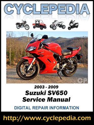 cover image of Suzuki SV650 2003-2009 Service Manual